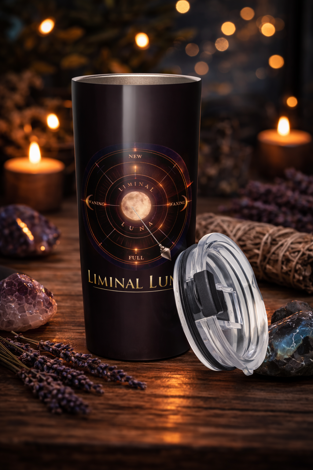 Tapered stainless steel tumbler
